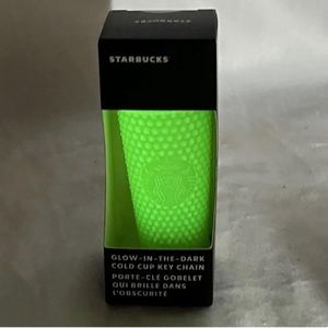 *NEW Starbucks Studded Tumbler Lemongrass KEYCHAIN Fall 2022 Glow In The Dark **